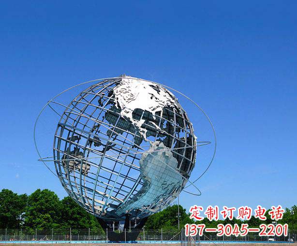 达州不锈钢地球仪摆件雕塑