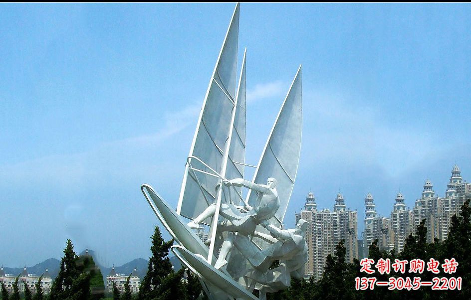 达州不锈钢帆船比赛雕塑