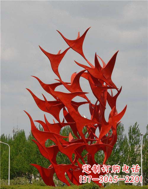 达州不锈钢天鹅雕塑,唤醒公园景观