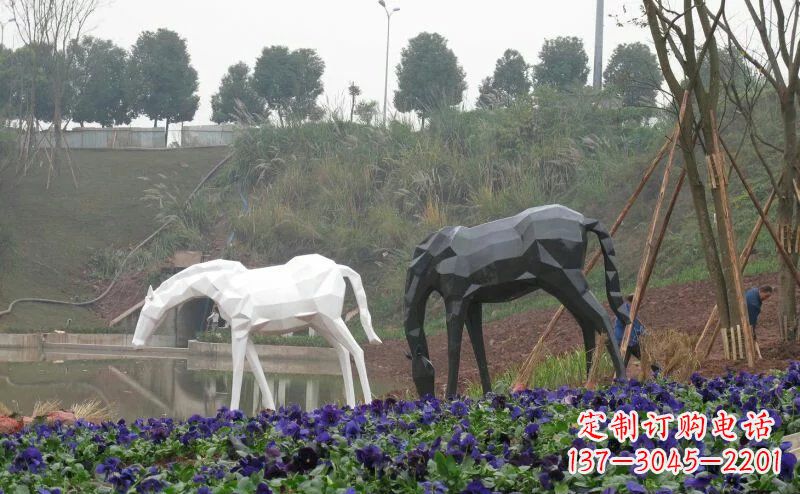 达州盛世之美,精美不锈钢动物雕塑
