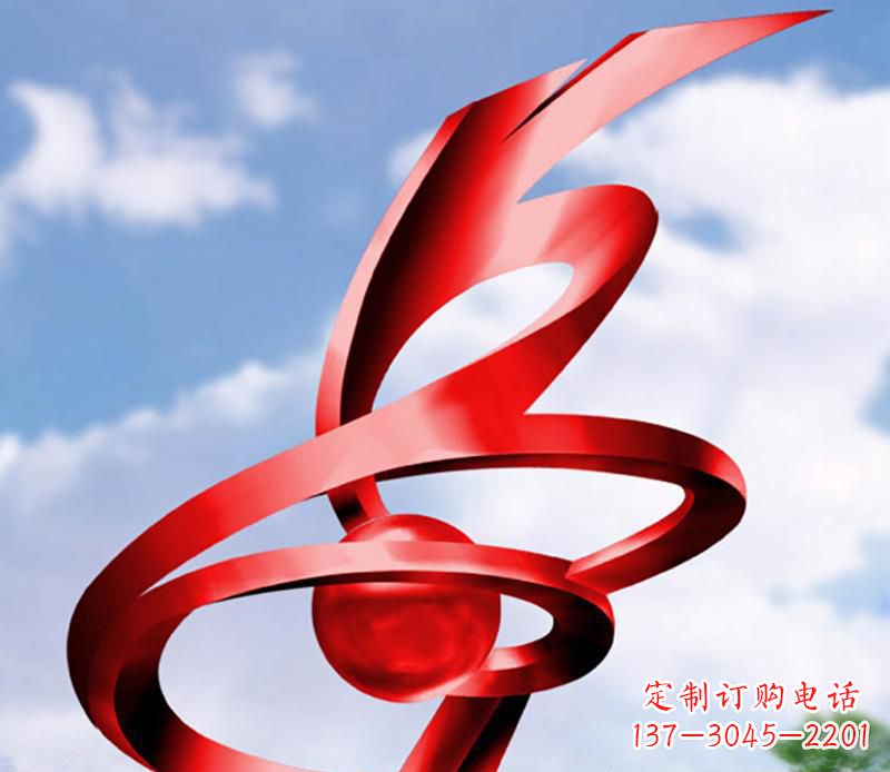 达州公园装饰不锈钢指环雕塑