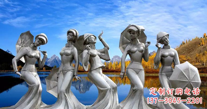 达州现代少女雕塑