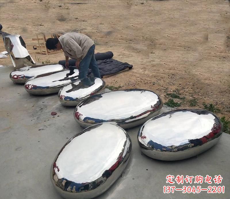 达州中领雕塑水滴形艺术雕塑