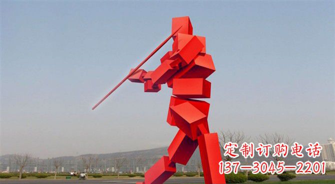 达州定制不锈钢标枪雕塑