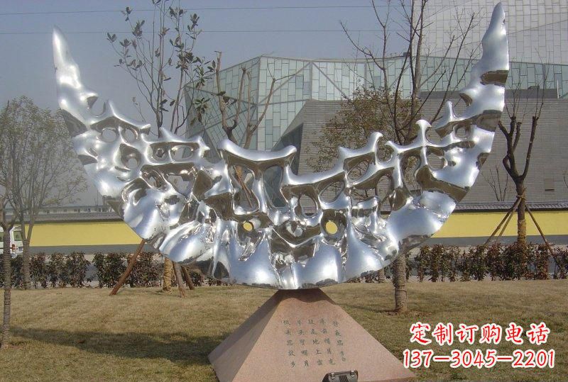 达州新款不锈钢月亮景观雕塑