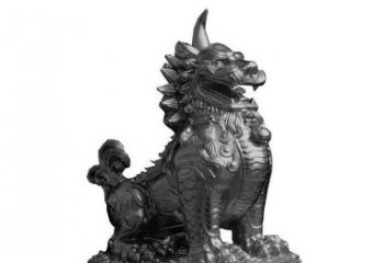 达州独角兽铜雕塑，精美细腻传统工艺