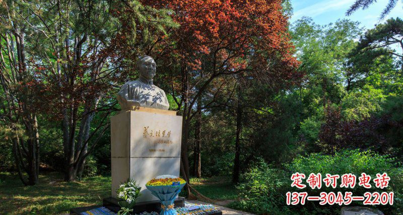 达州精致无缝蔡元培胸像石雕