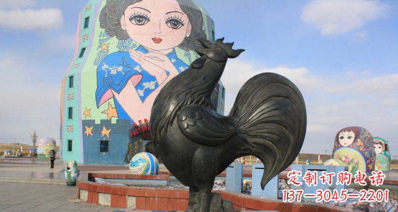 达州艺术精美的公鸡雕塑