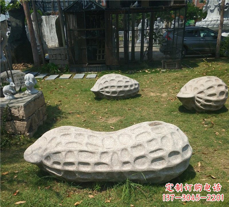 达州公园大理石花生雕塑