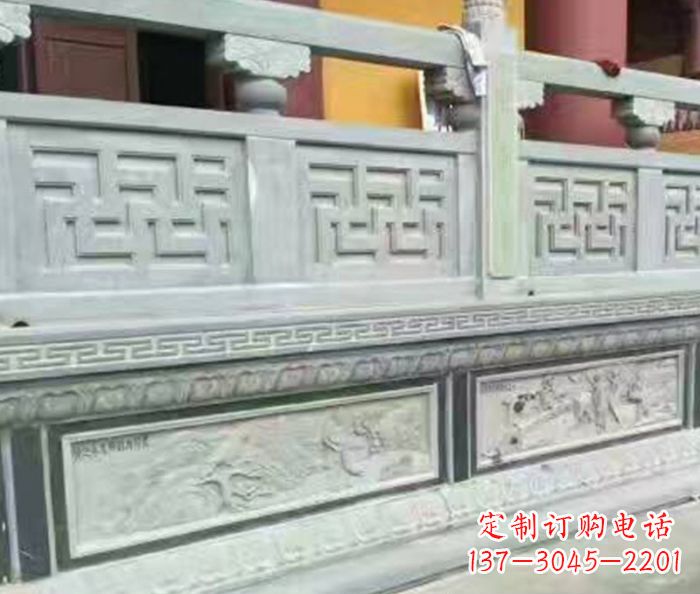 达州公园大理石栏板石雕 (6)