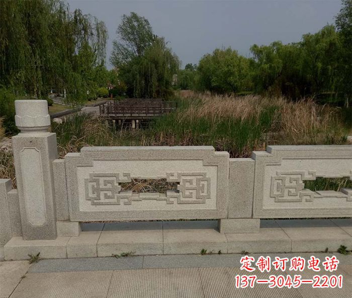 达州公园大理石栏板石雕 (5)