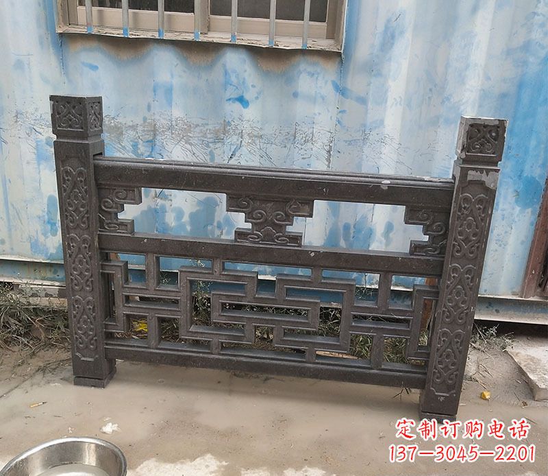 达州公园大理石栏板石雕 (8)