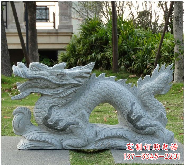 达州公园大理石龙雕塑222