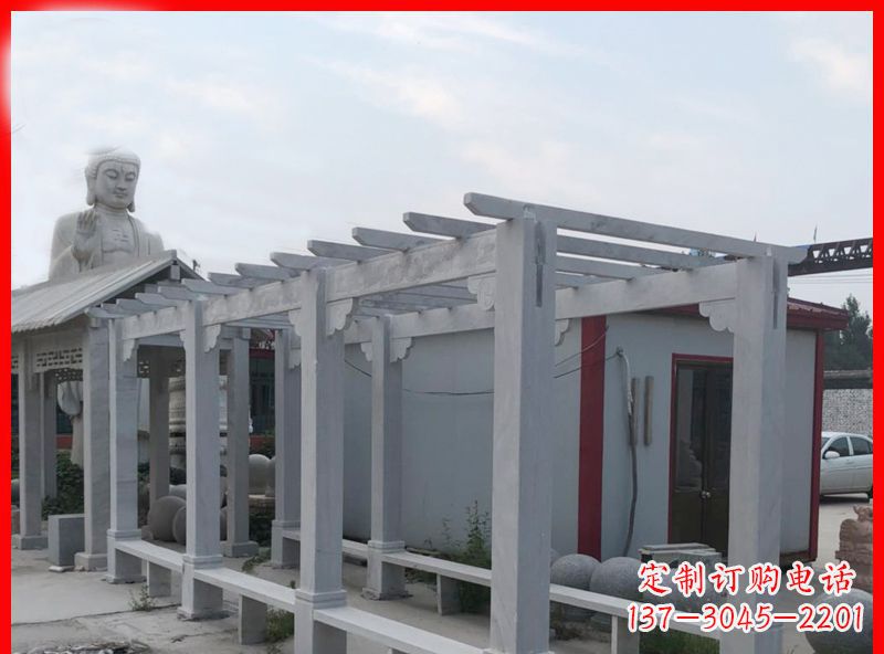 达州公园大理石石雕长廊 (2)