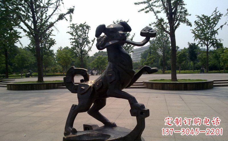 达州中领雕塑狗动物铜雕