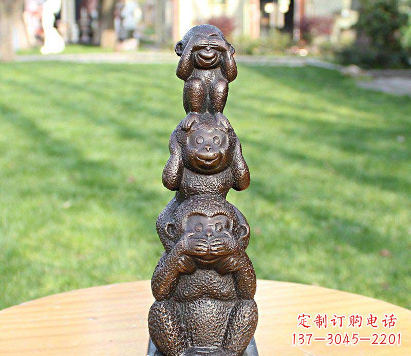 达州高品质铜雕罗汉叠罗汉塑像