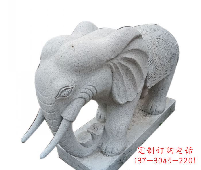 达州精美绝伦的大象大理石雕塑