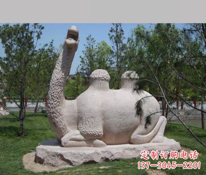 达州优雅骆驼石雕