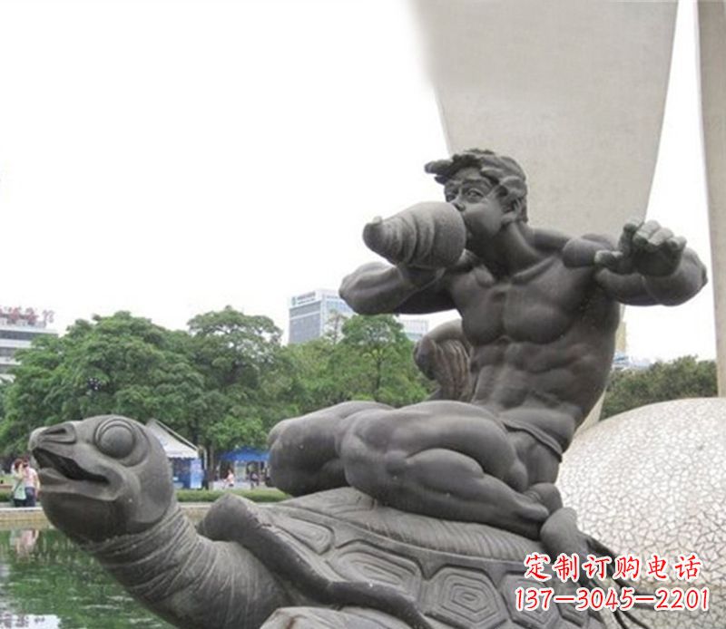 达州海龟雕塑,漫步沙滩时的自然之美