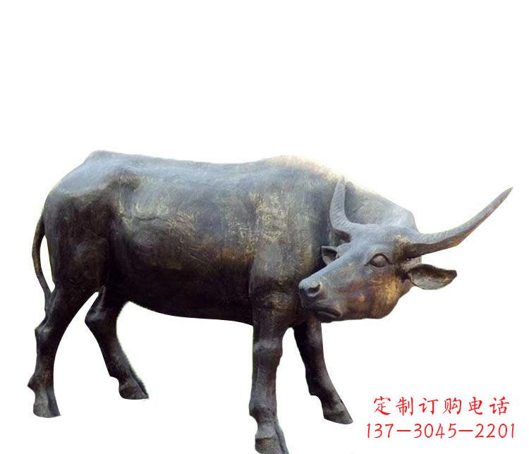 达州优质静谧水牛铜雕