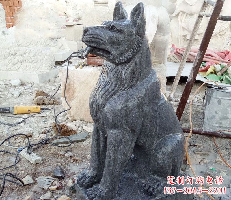 达州公园动物石雕狗雕塑