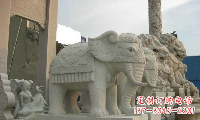 达州产品名称优雅雕塑大象招财雕塑