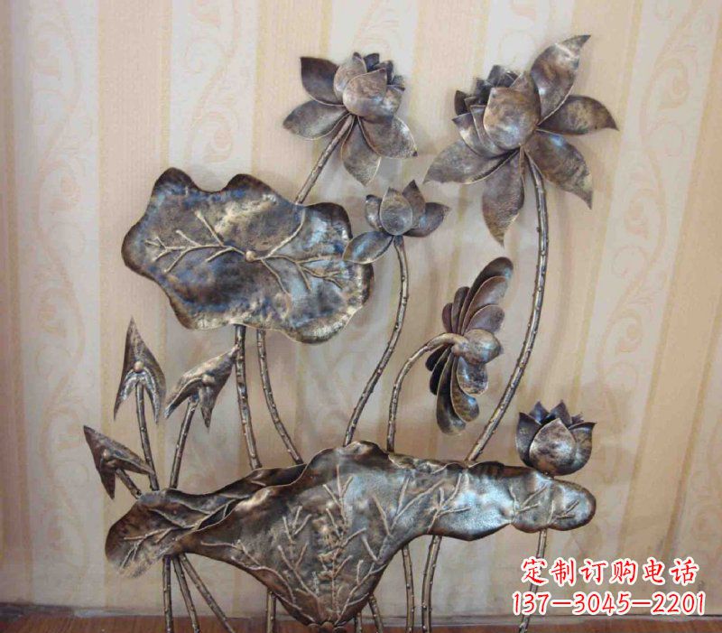 达州中领雕塑精美莲花锻铜雕塑景观