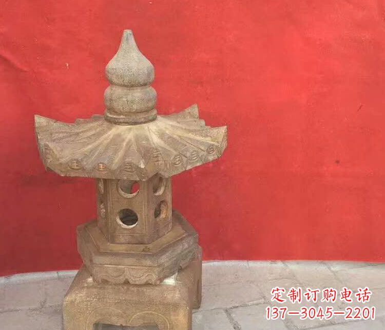 达州景观仿古石灯雕塑