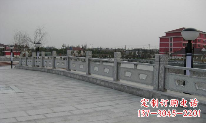 达州公园仿古石栏板 (2)