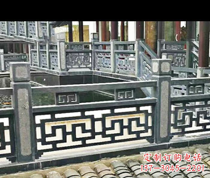 达州中领雕塑精致仿古石栏板