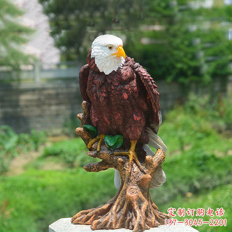 达州金羽老鹰玻璃钢雕塑