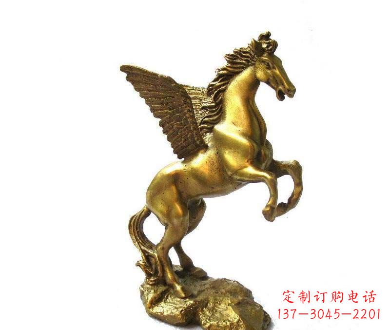 达州公园飞马动物铜雕