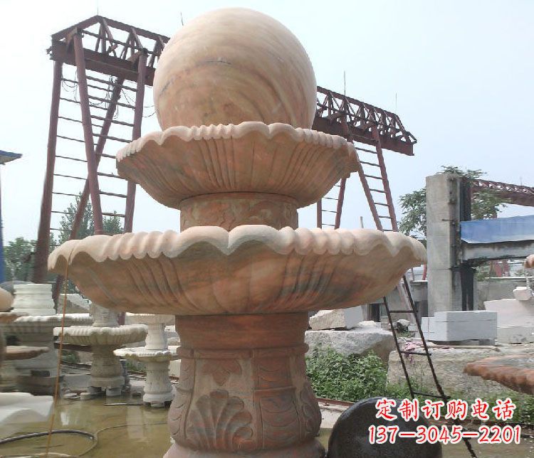 达州绚丽多彩的风水球雕塑