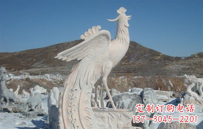 达州公园凤凰石雕