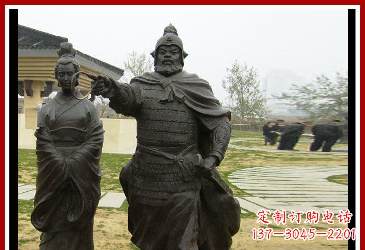 达州灵巧雄姿,威武将军铜雕塑
