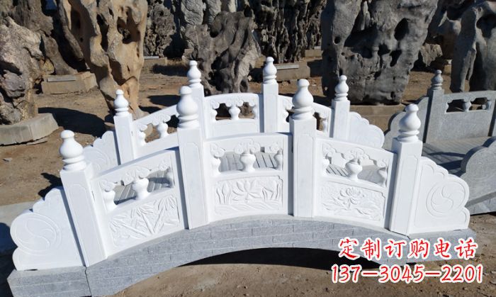 达州手工雕刻的汉白玉拱桥雕塑