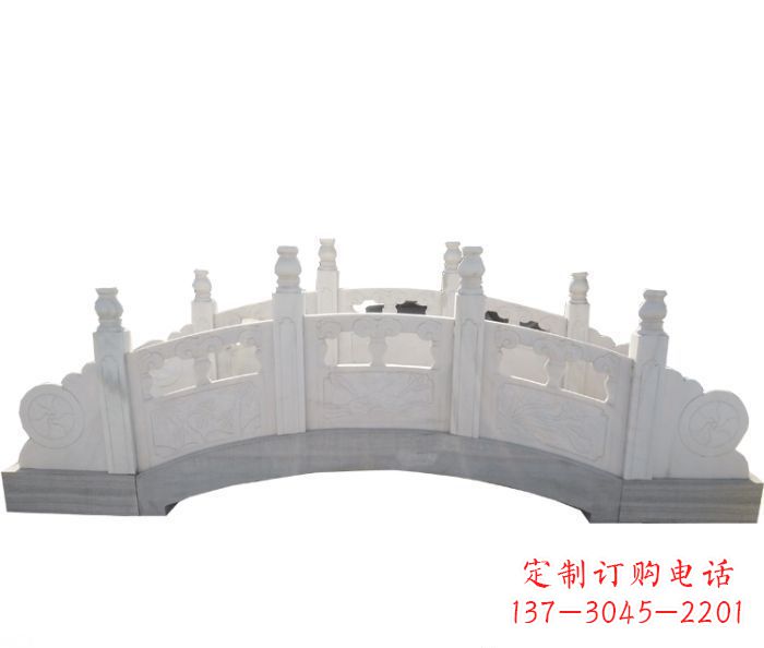 达州公园汉白玉石拱桥_1