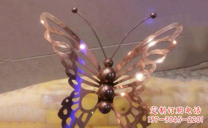 达州公园蝴蝶不锈钢雕塑