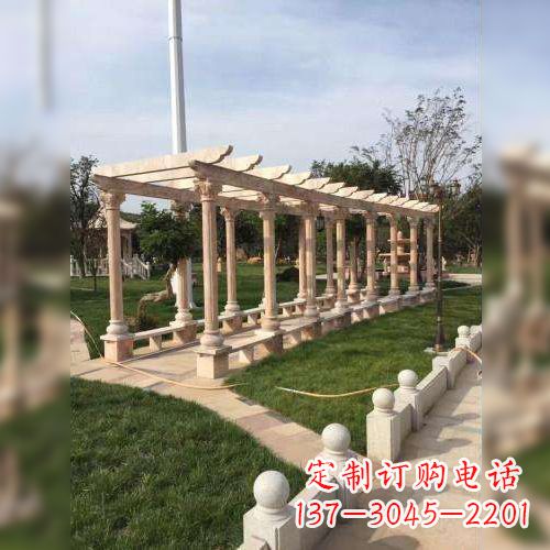 达州公园花架长廊石雕