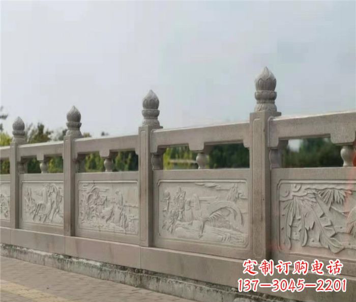达州泰山大理石浮雕栏板雕塑