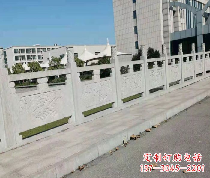 达州精美大理石浮雕栏板