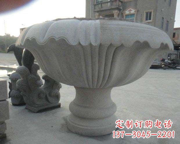 达州高端大理石花盆雕塑