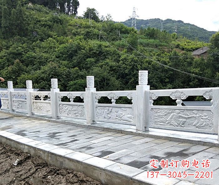 达州专为公园景观定制的大理石栏板石雕