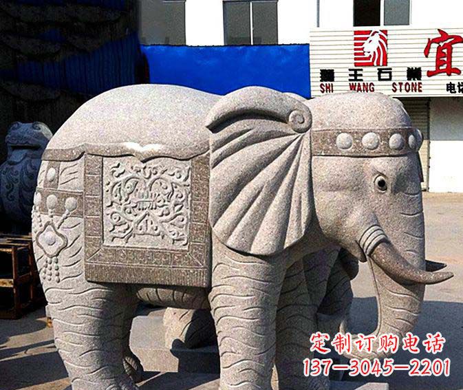 达州高品质缅甸大象雕塑