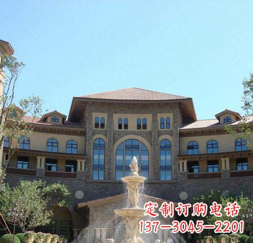 达州定制欧式古典喷泉大理石雕塑