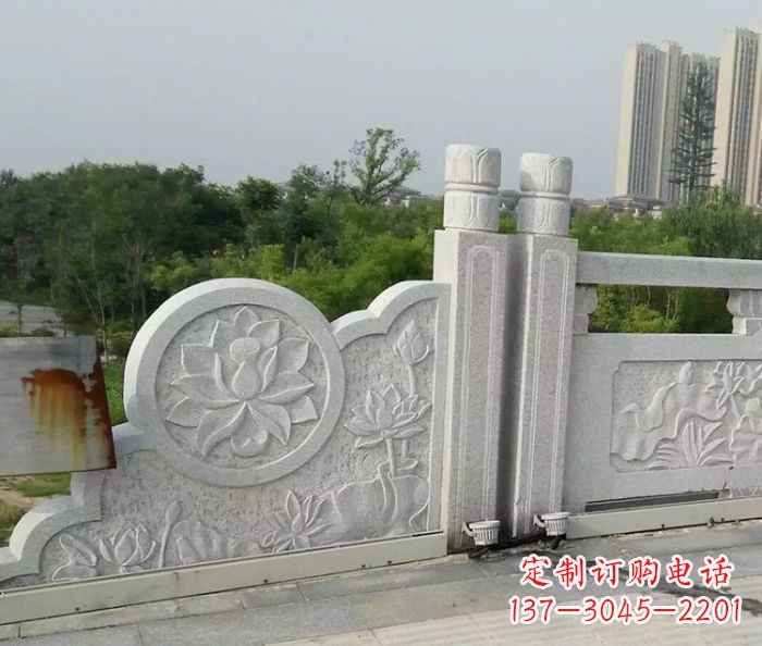 达州汉白玉石雕栏板
