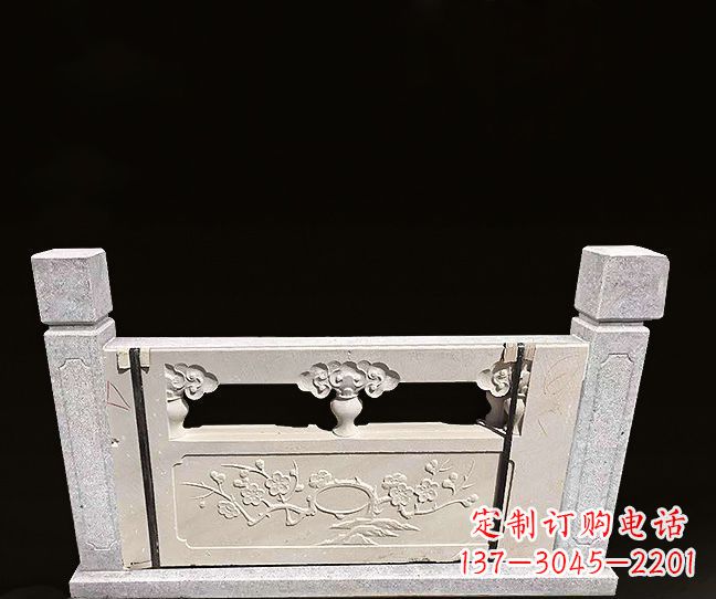 达州公园景观梅花浮雕石栏板