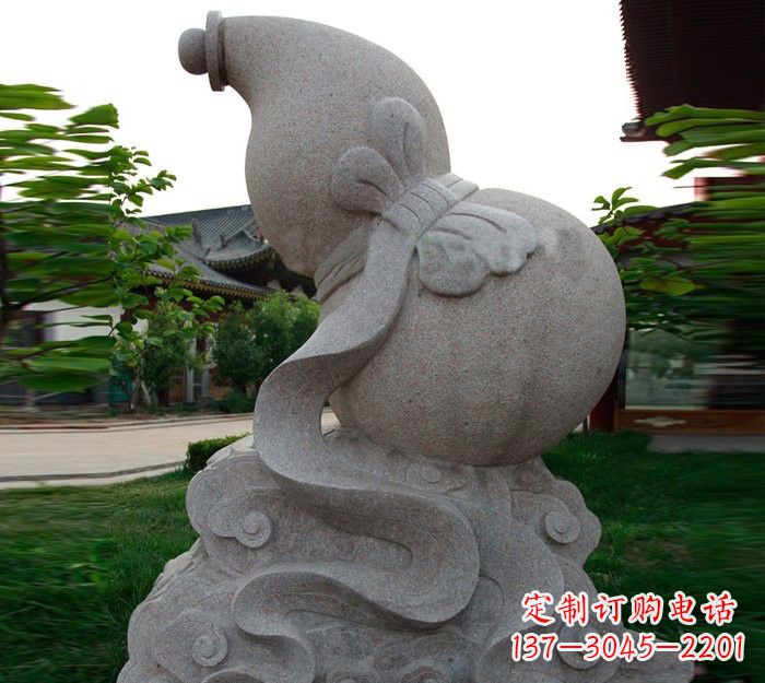 达州公园景区石雕葫芦