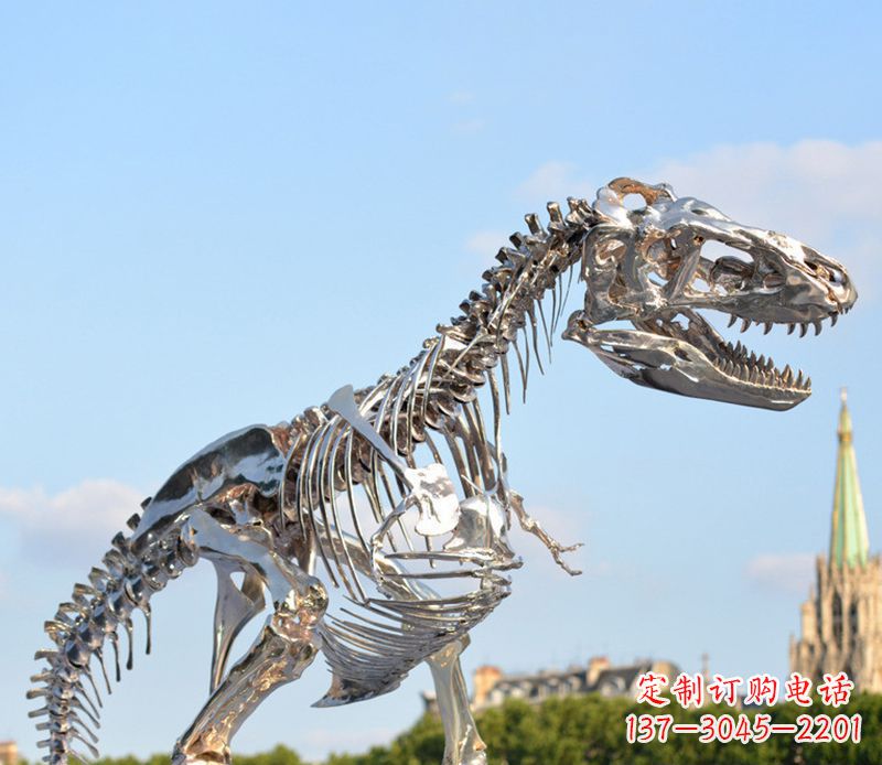 达州不锈钢恐龙雕塑展现自然之美