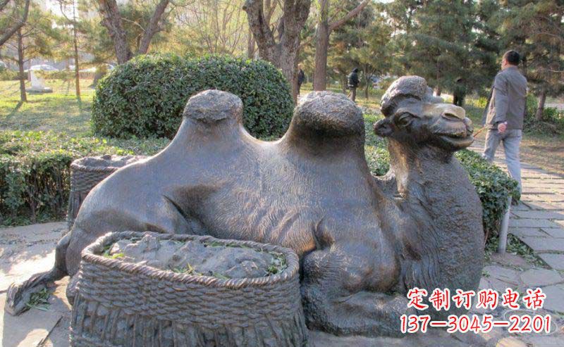 达州精致骆驼铜雕塑